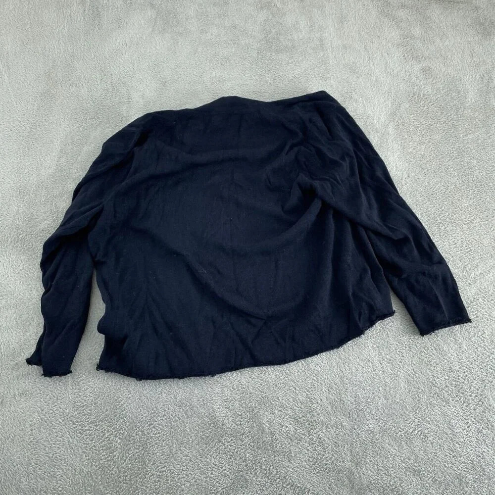 Sigrid Olsen Womens Blue Open-Front Cardigan Xl 2… - image 2